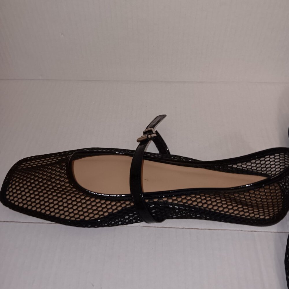 MESH MARY JANE BALLET FLATS - Picture 4 of 9
